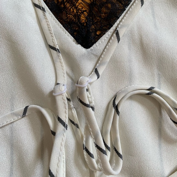 Wayf Black and White Striped Crop Camisole - Picture 7 of 9